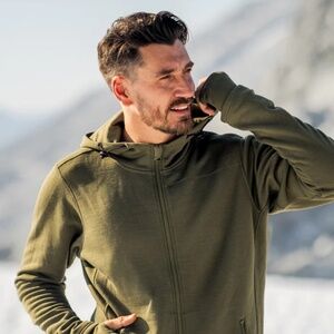 Woolx Blizzard Men’s XL Merino W0ol Hoodie NWOT - Ultra heavyweight 400g